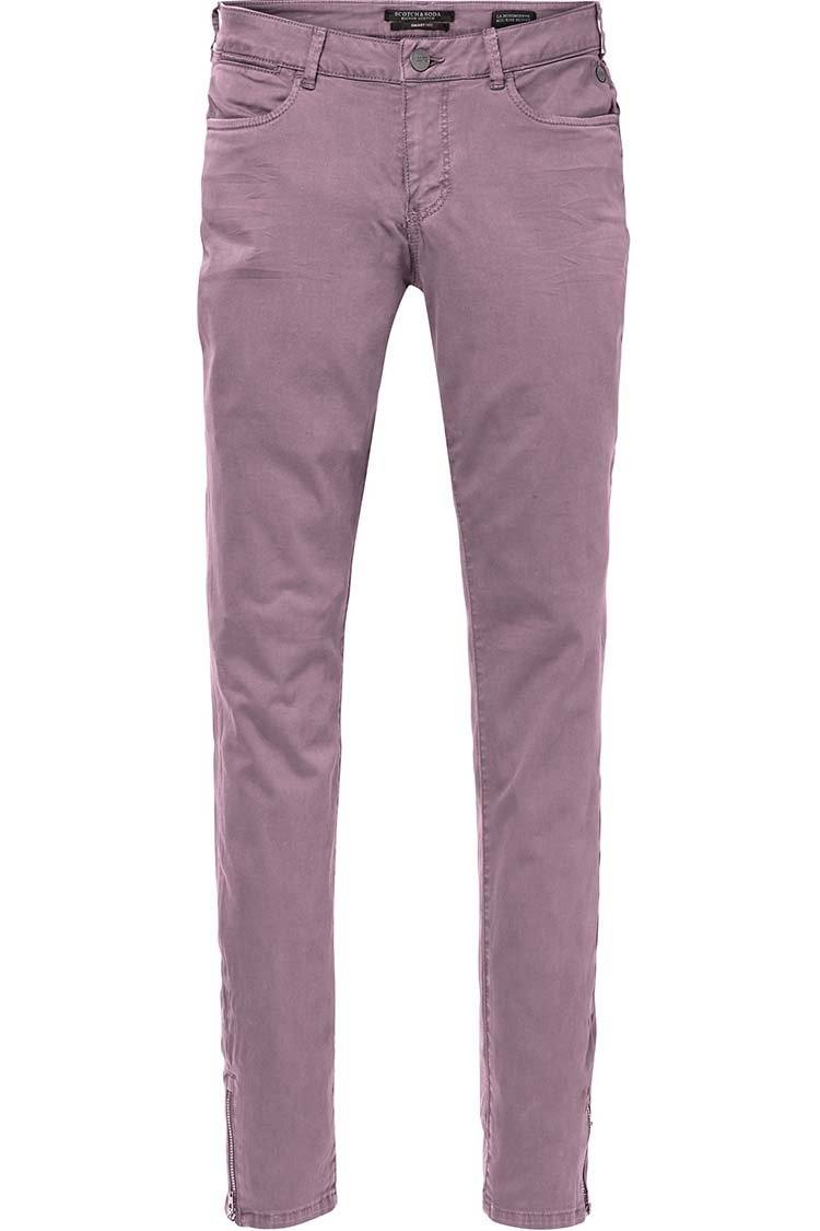 La Bohemienne' Skinny Fit Pants in Petal | FINAL SALE Bottoms Maison Scotch 