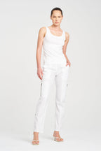 Zip Cargo in White