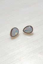 Adelaide Stud Earring in Misty White Rose Gold