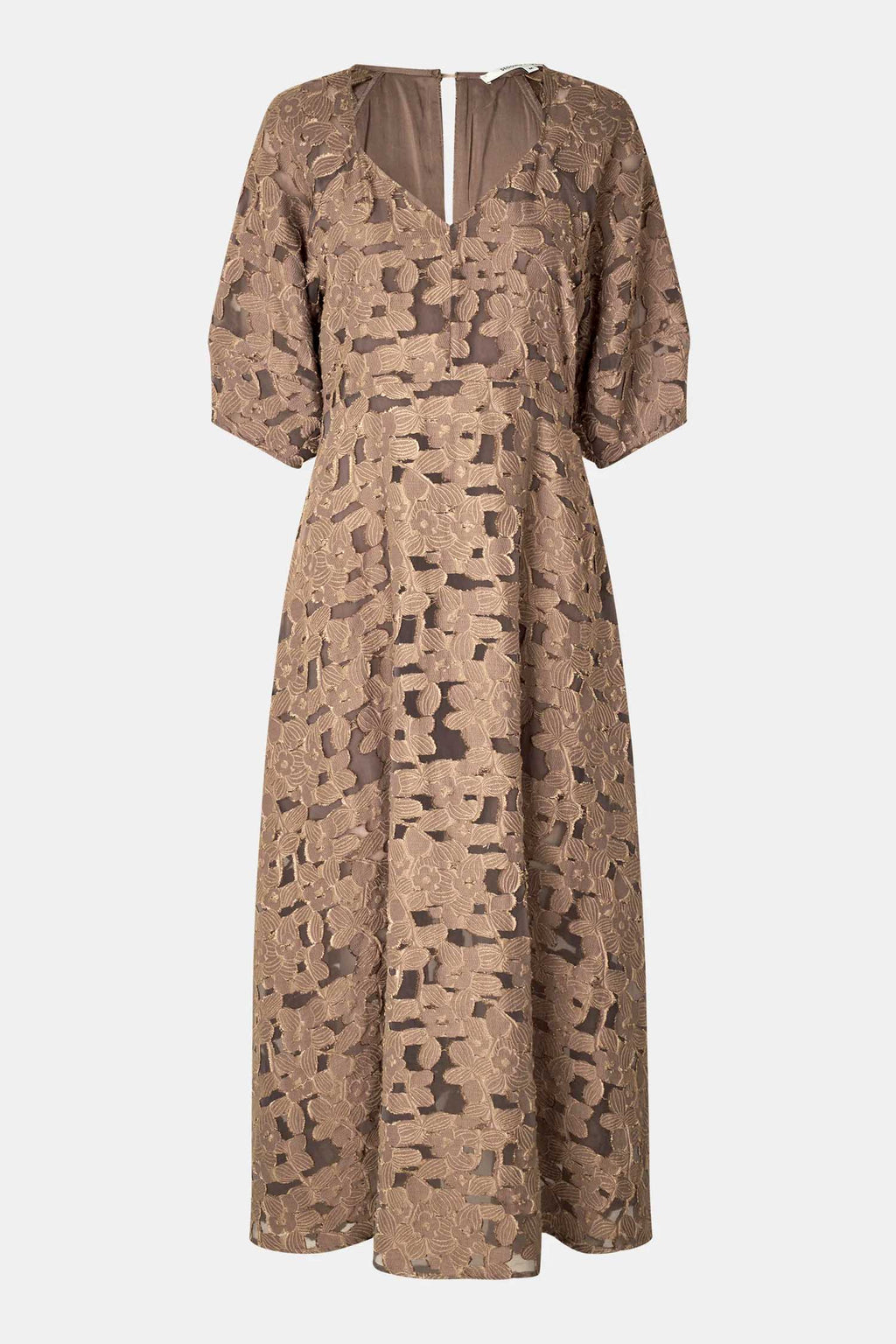 Agatha Fitted Maxi Dress in Fossil | FINAL SALE