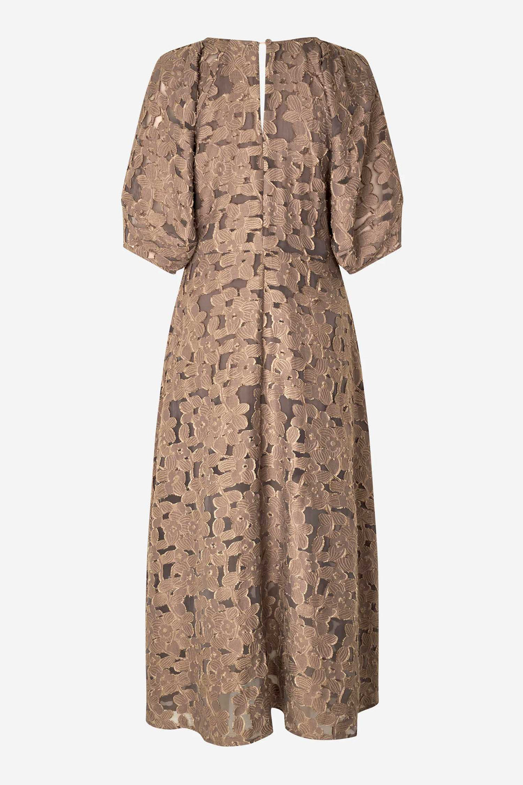 Agatha Fitted Maxi Dress in Fossil | FINAL SALE
