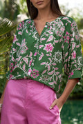 Aisha Shirt in Tea Leaf