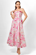 Alanna Jacquard A-Line Midi Dress