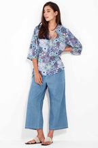 Alex 3/4 Pant in Denim