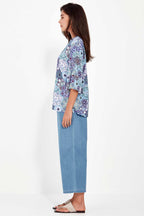 Alex 3/4 Pant in Denim
