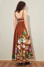 Alfie Twist Sundress in Chocolate