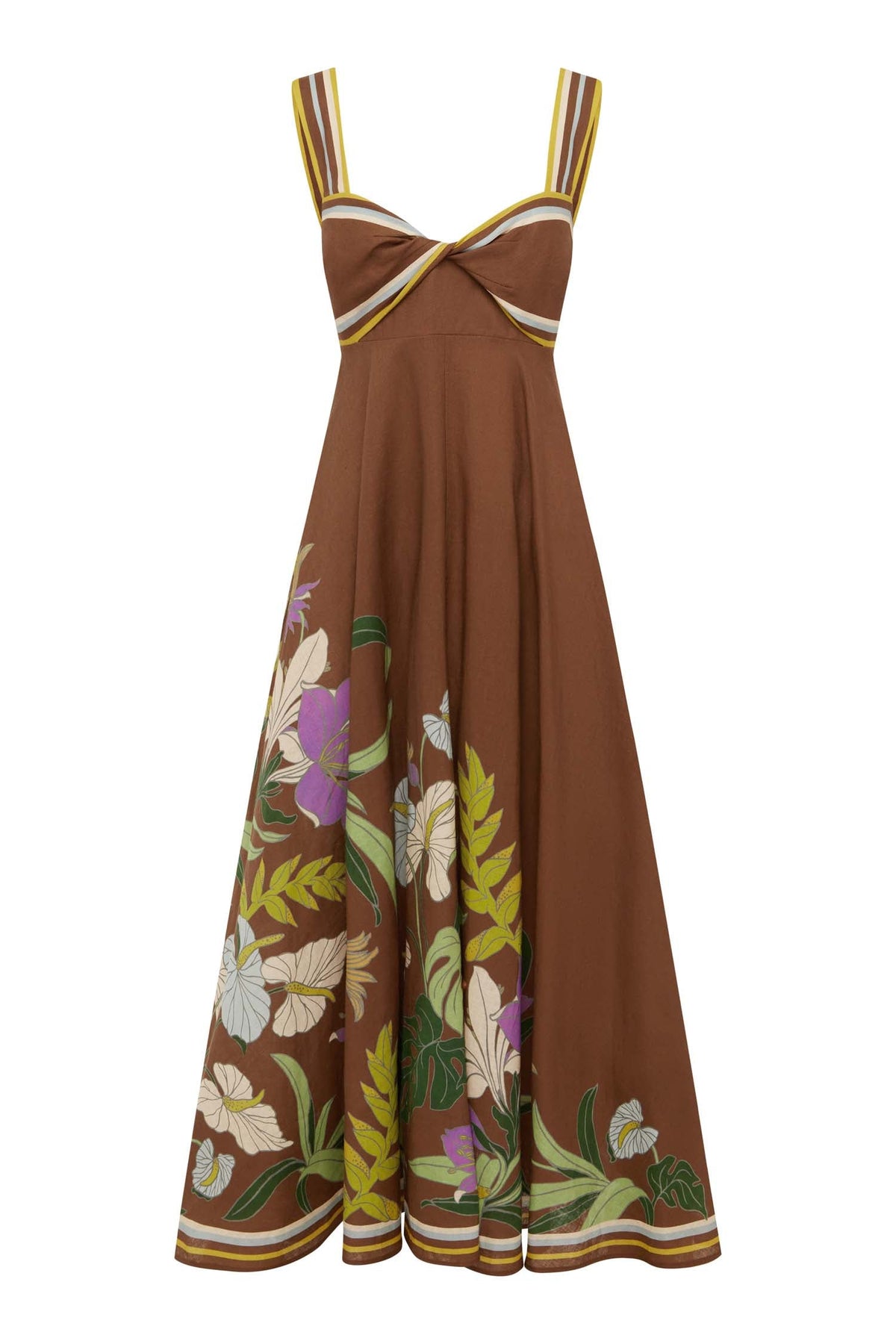 Alfie Twist Sundress in Chocolate
