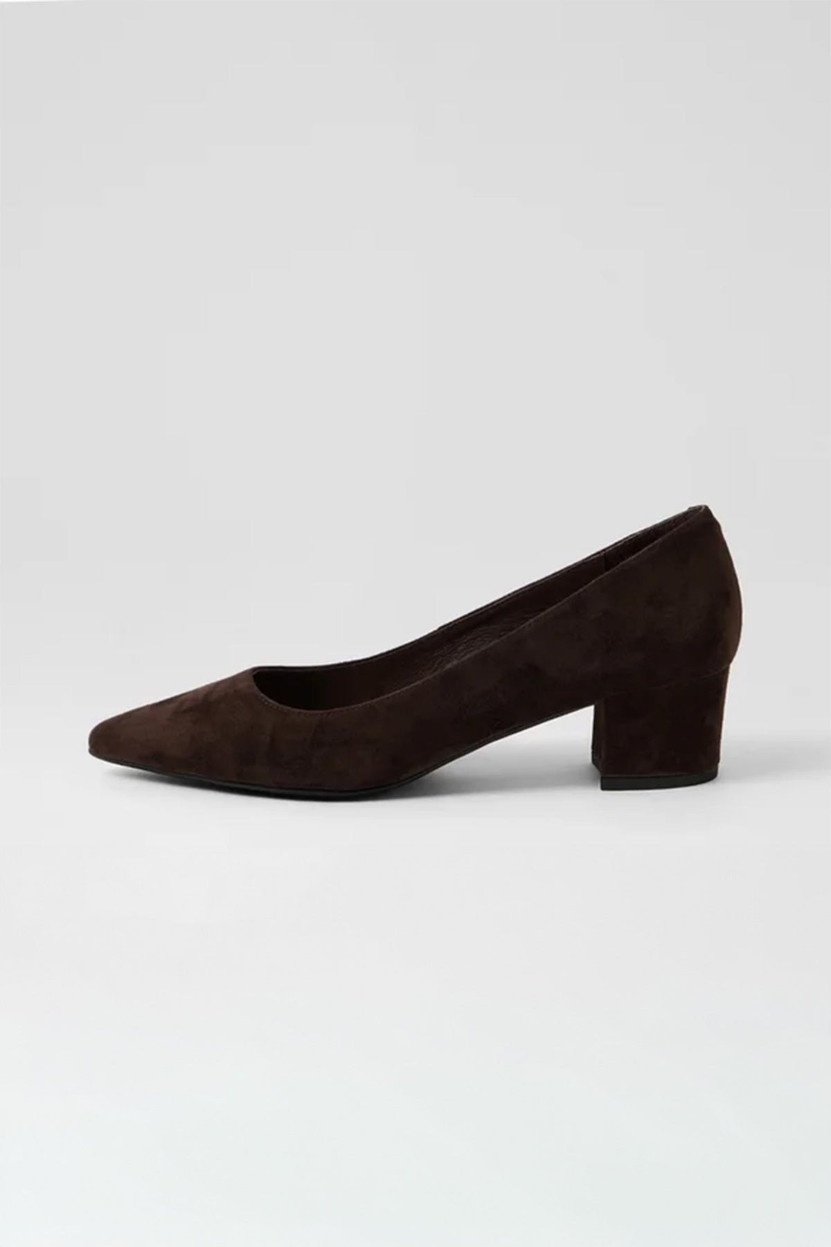 Alger Suede Pump in Chocolate