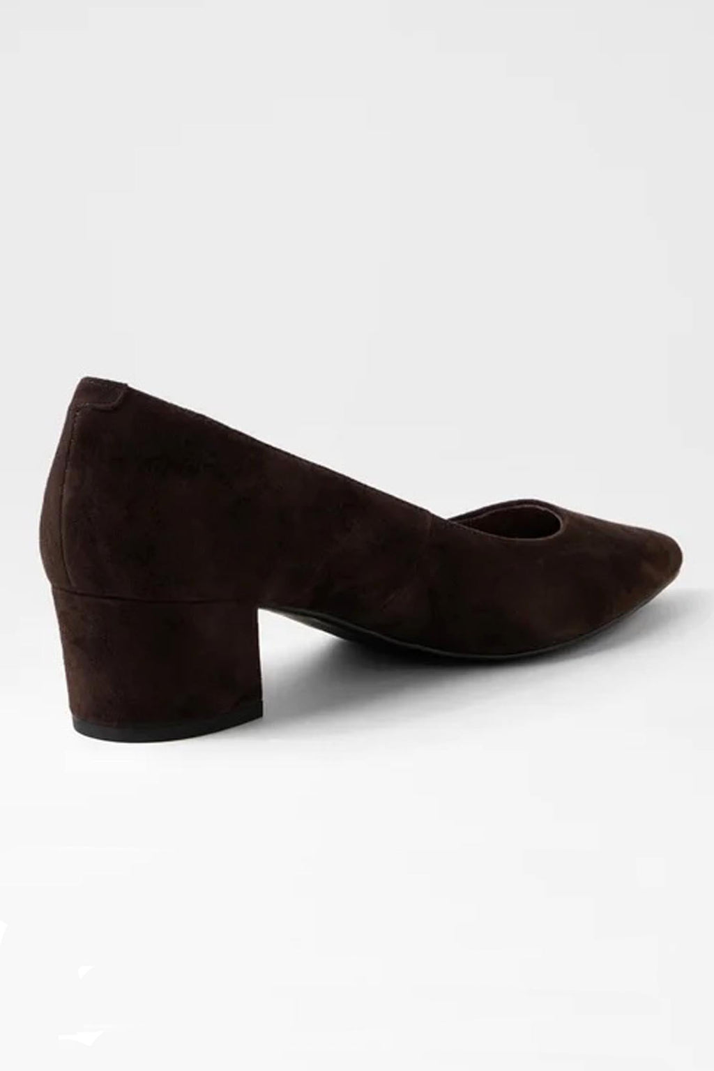 Alger Suede Pump in Chocolate