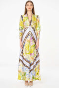 Alicia Long Sleeve Dress in Lilac Citrus Floral