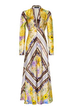 Alicia Long Sleeve Dress in Lilac Citrus Floral