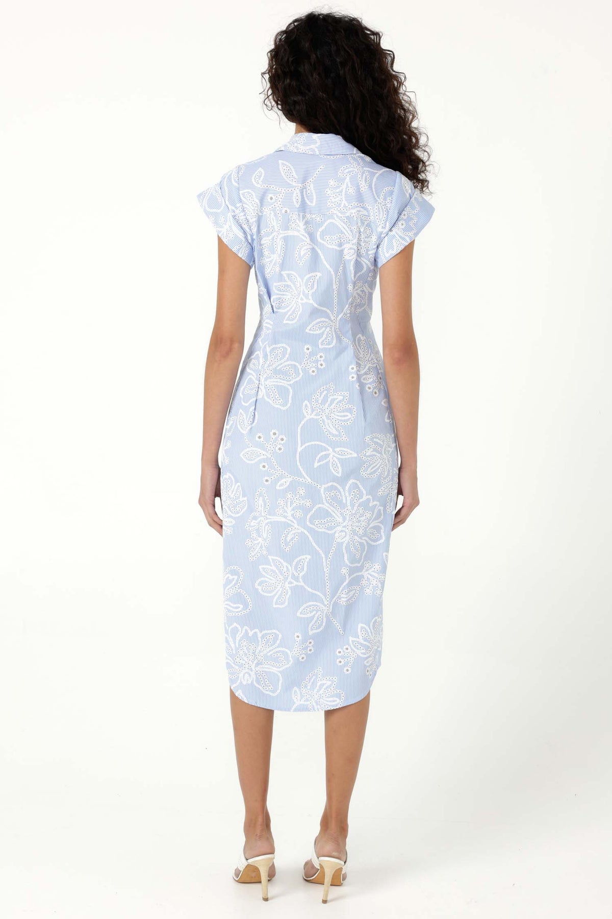 Aliki Shirtmaker in Blue Stripe Floral