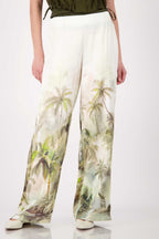 All-Over Tropical Pants in Olive