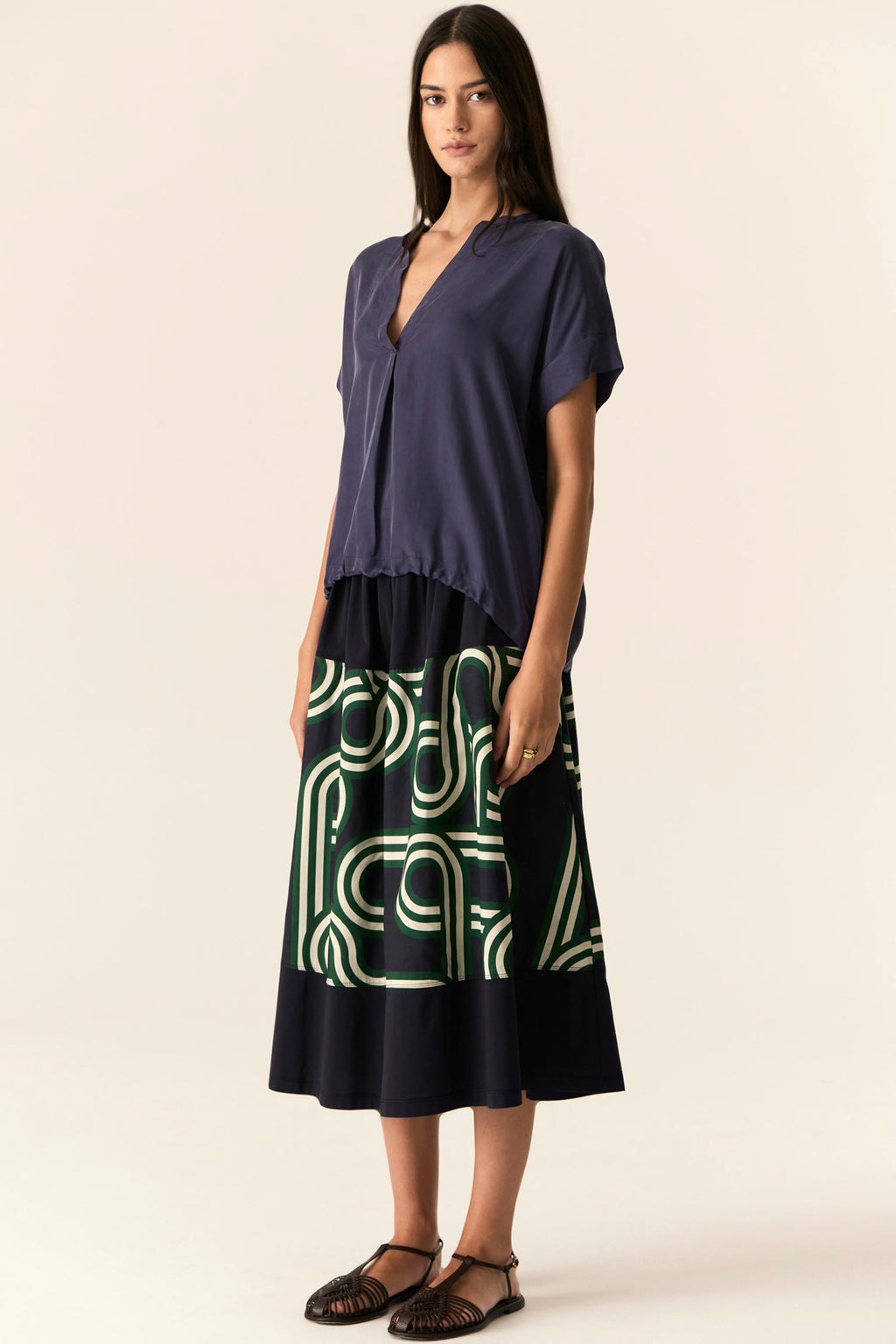 Alter Patch Skirt in Ink | FINAL SALE