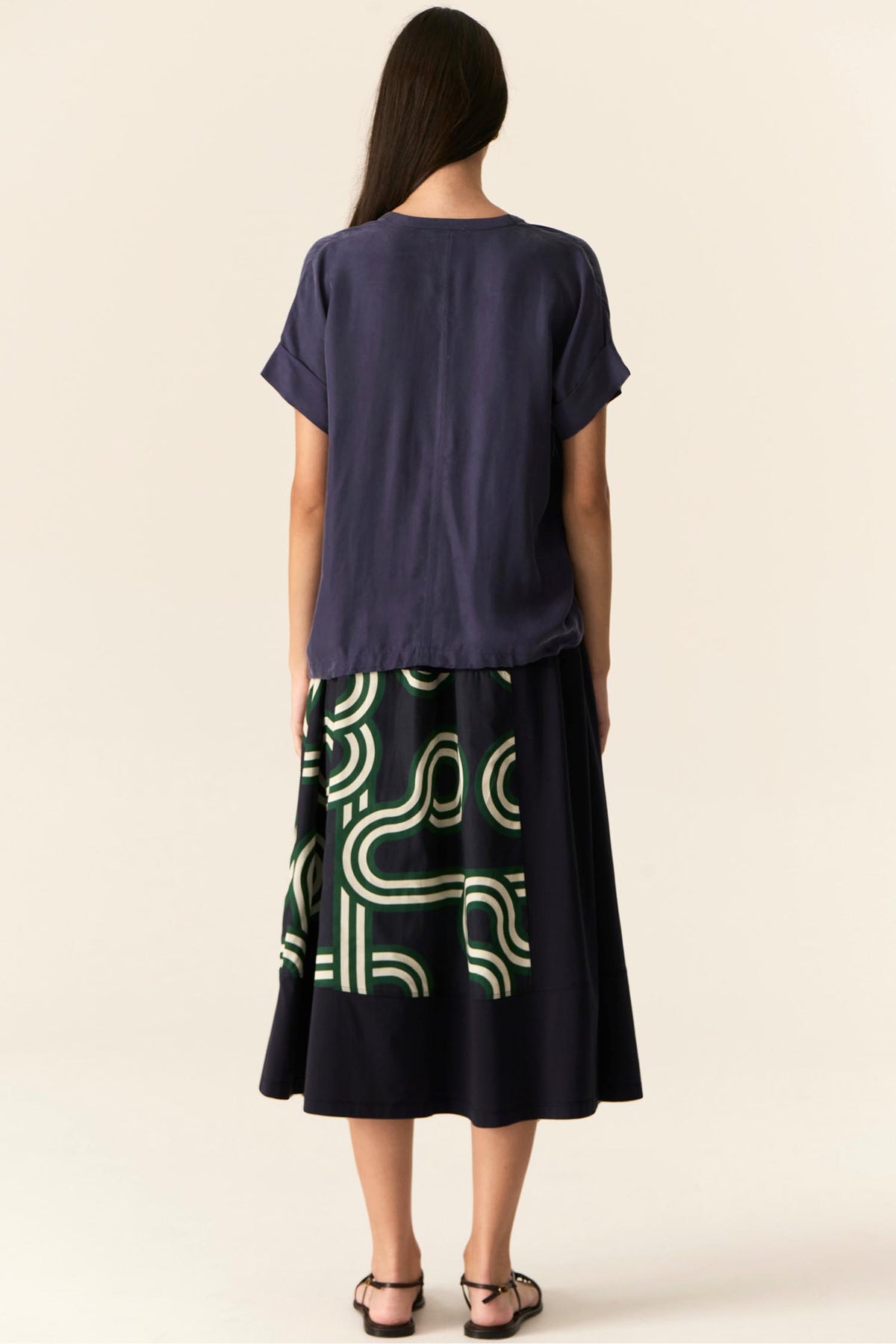 Alter Patch Skirt in Ink | FINAL SALE