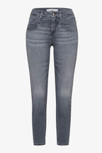 Ana S 7/8 Jeans w Rhinstones in Used Grey