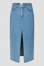 Angola Split Front Denim Skirt | FINAL SALE