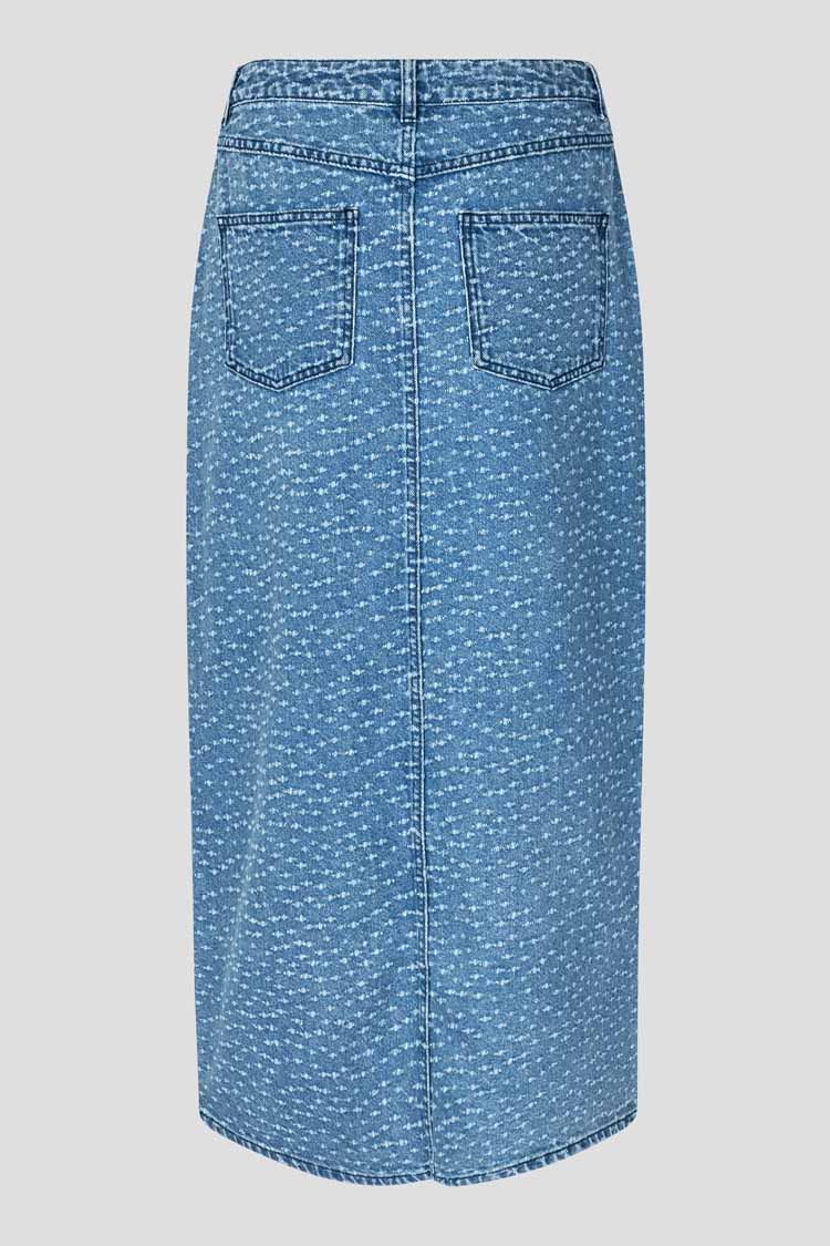 Angola Split Front Denim Skirt | FINAL SALE