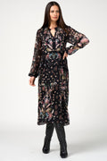Antoinette Midi Dress in Black