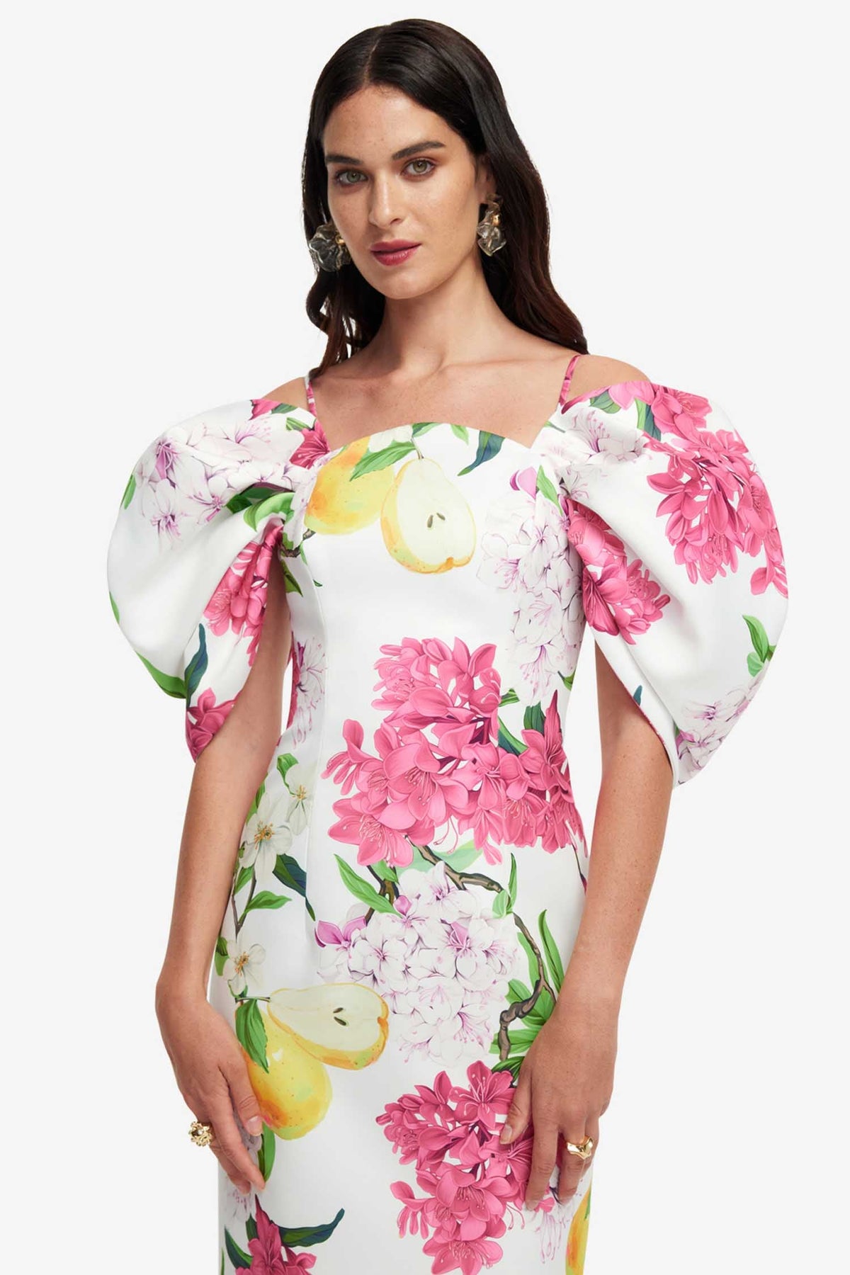 Arabella Maxi Dress in Floral Pear | FINAL SALE