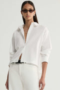 Arlo Crop Shirt in White