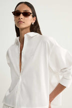 Arlo Crop Shirt in White