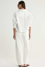 Arlo Crop Shirt in White
