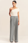 Asher Wide Leg Pant in Smoke Grey | FINAL SALE