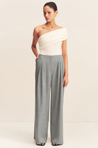 Asher Wide Leg Pant in Smoke Grey | FINAL SALE
