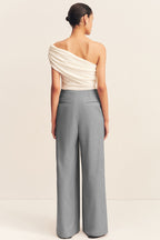 Asher Wide Leg Pant in Smoke Grey | FINAL SALE