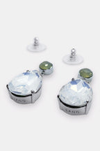 Ashley Crystal Earring in Dusty White