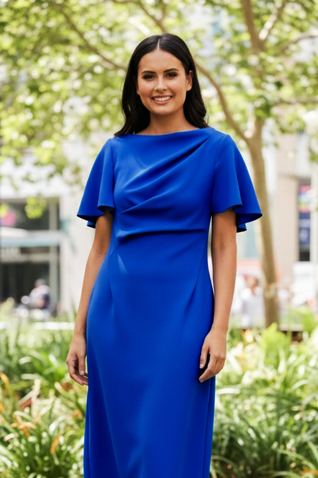 Ask Lula Dress in Cobalt