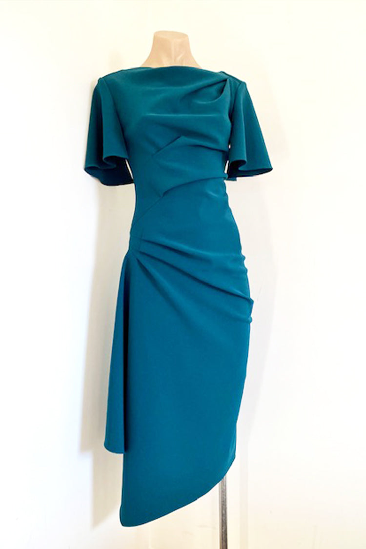 Ask Lula Dress in Dark Teal