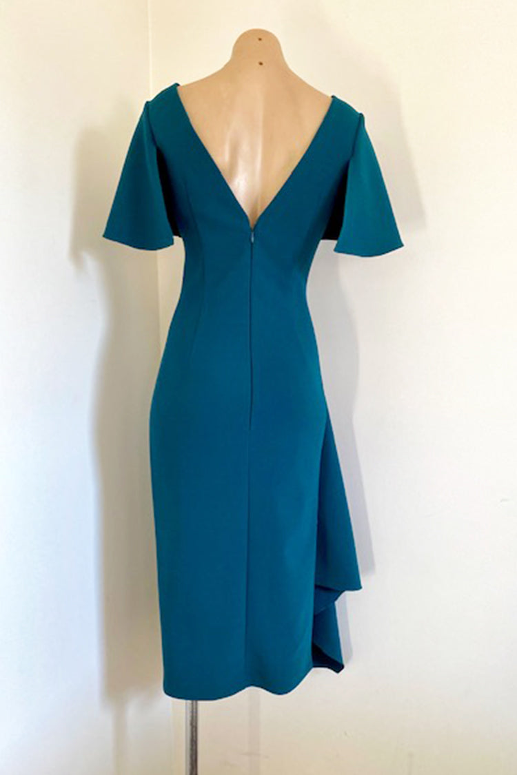 Ask Lula Dress in Dark Teal