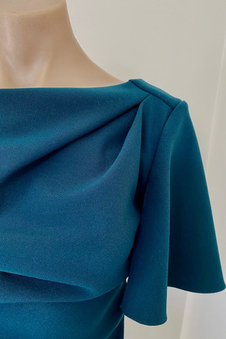 Ask Lula Dress in Dark Teal