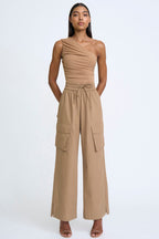 Aster Asymmetric Top in Choco | FINAL SALE