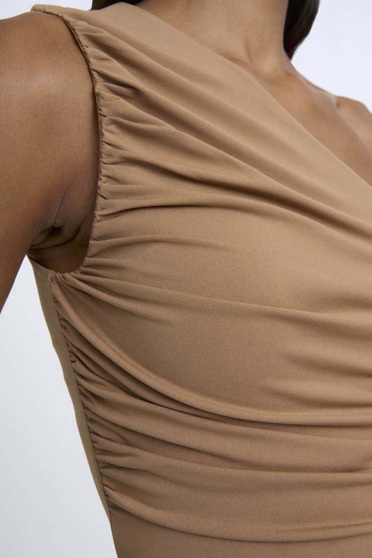 Aster Asymmetric Top in Choco | FINAL SALE