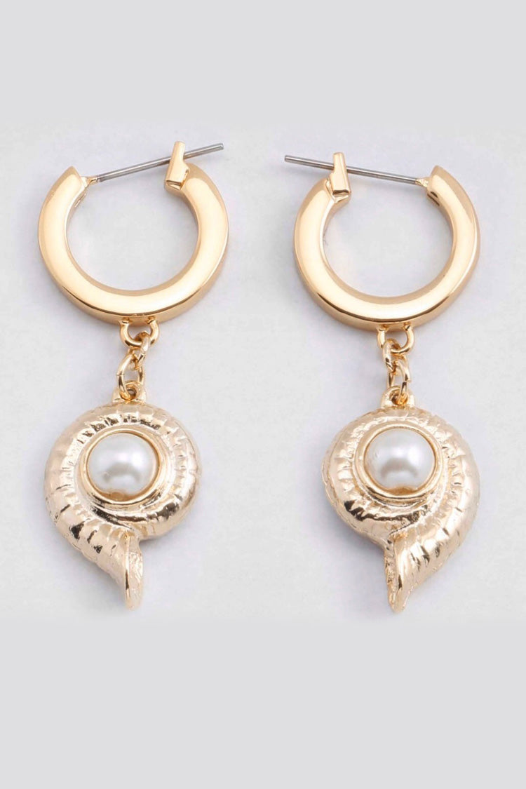 Atlantic Hoop Earrings in Gold