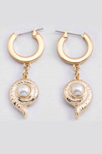Atlantic Hoop Earrings in Gold