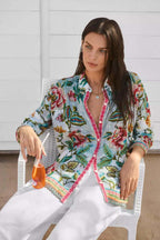 Audrey Button Up Shirt in Gillian