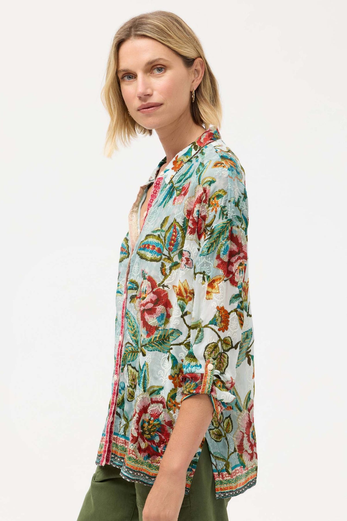 Audrey Button Up Shirt in Gillian
