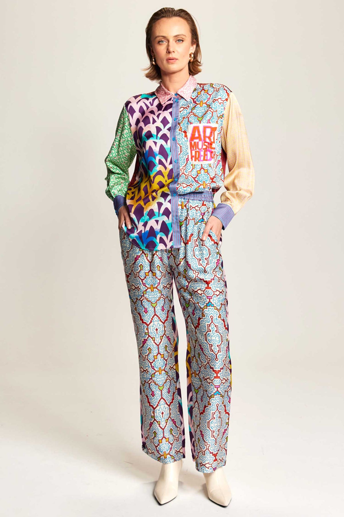 Bailey Straight Leg Track Pant in Shipibo | FINAL SALE