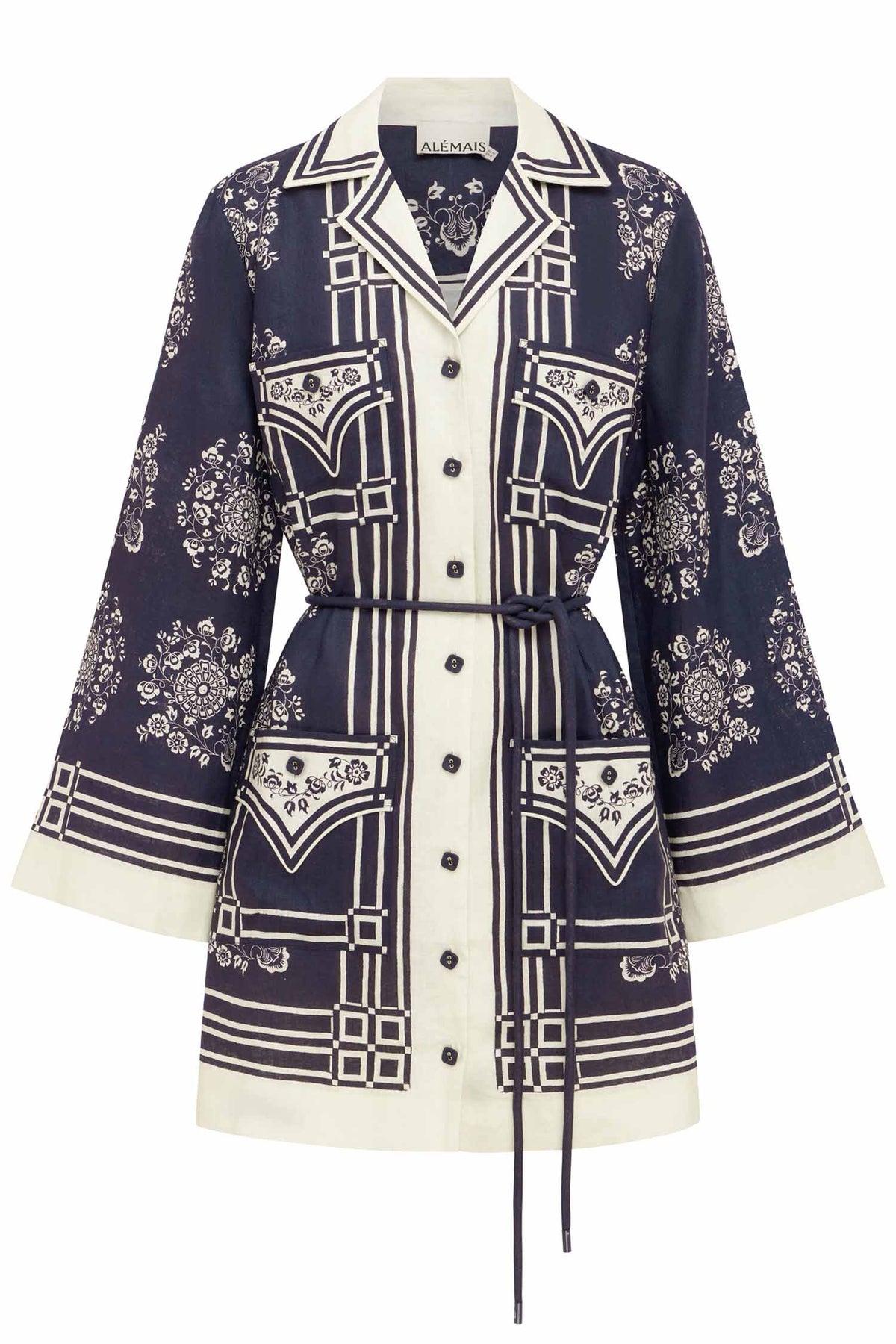 Banderra Scarf Silk Shirt