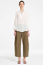 Barrel Leg Pant in Olive