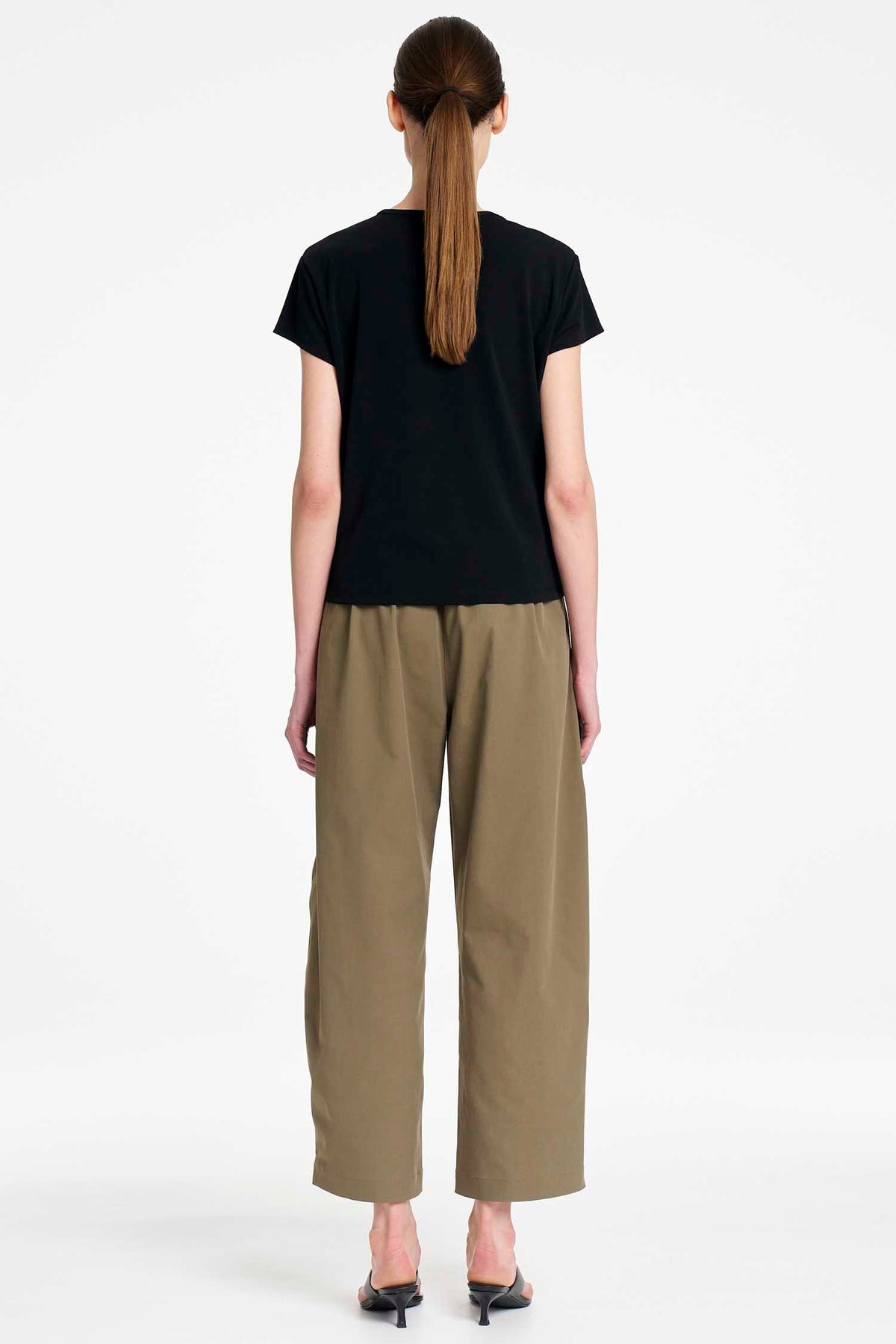 Barrel Leg Pant in Olive