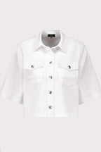 Basic Jean Jacket in Cream