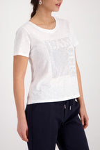 L'Amour Basic Jewellery T-Shirt in Cream