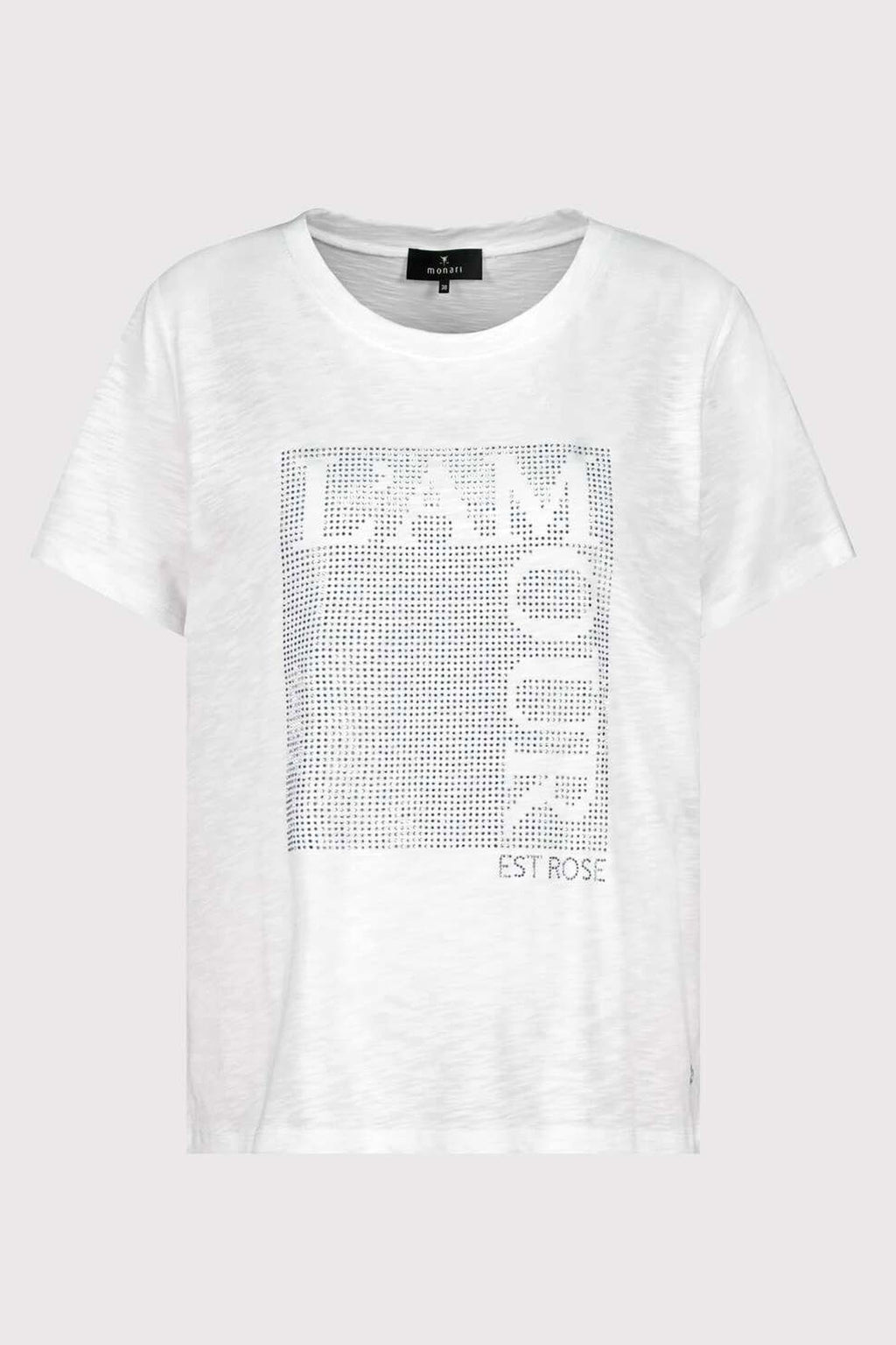 L'Amour Basic Jewellery T-Shirt in Cream