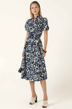 Bateau Shirtmaker in Navy Ecru