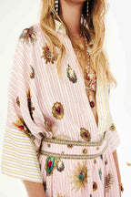 Batwing Shirt in Painted Prayers